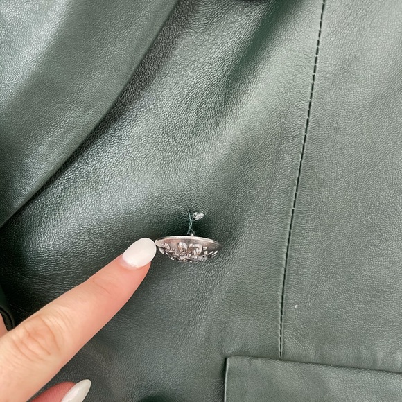 ❌SOLD❌Veronica Beard Cooke Leather Dickey Jacket - Picture 8 of 13